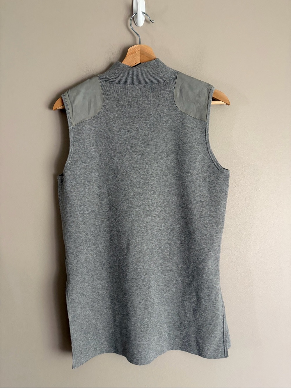 Polo Ralph Laureb Sleeveless Mock Neck sweater gray - Picture 7 of 11
